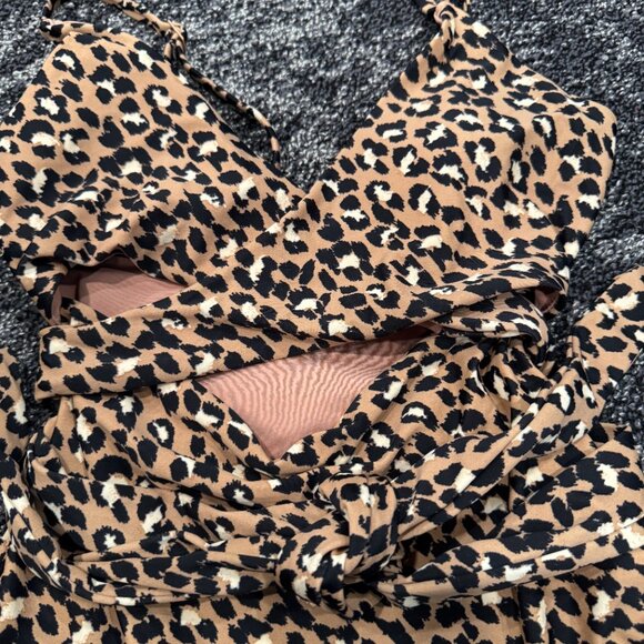 Aerie Leopard Swimsuit (S) - Picture 2 of 6